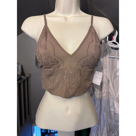 Free People Intimately Candy Seamless Bra Sand Size M/L - Picture 3 of 7